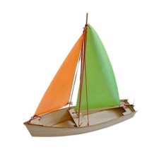 Self-propelled Sailboat Wooden Boat Model Assembly Kit DIY Sailboat Model