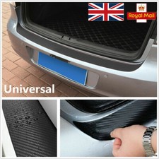 4D Carbon Fiber Car Rear Boot Bumper Sill Protector Plate Cover Guard Trim HOT