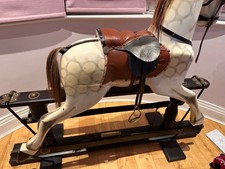 Vintage Wooden Rocking Horse