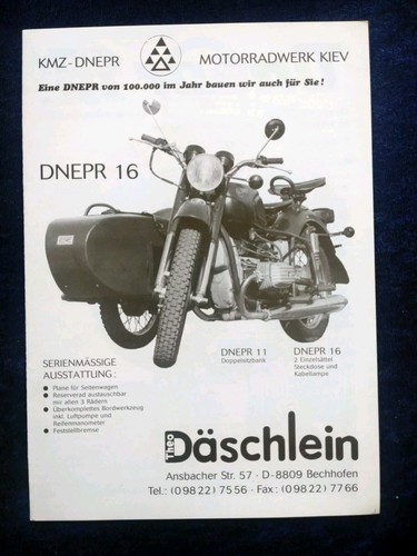 Dnepr brochure circa - 16,