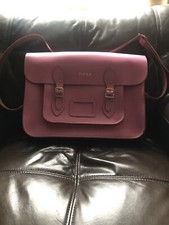 Cambridge Satchel Company Deep Pink Genuine Leather 15” Satchel