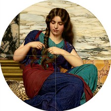 A Congenial Task J. Godward woman girl Tile Mural Backsplash Art Marble Ceramic