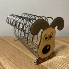Vintage Wallace & Gromit Toast Rack Metal & Enamel Letter Rack 1990s Collectable