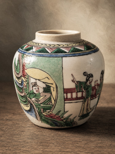 Antique chinese famille - famille, verte