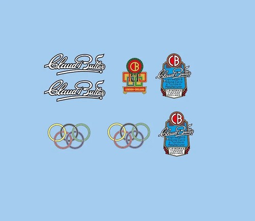 Claud butler bicycle decals - claud,