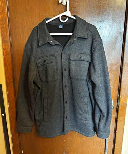 Men gray shacket - men's,