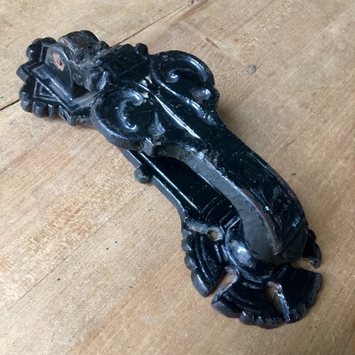 Antique cast iron door knocker - antique,