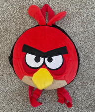 Angry Birds Backpack kids rucksack child's bag H&M Very Good Condition Red 2013