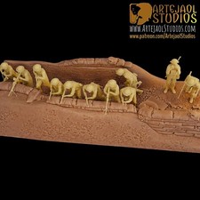 WW2 El Alamein battle  diorama