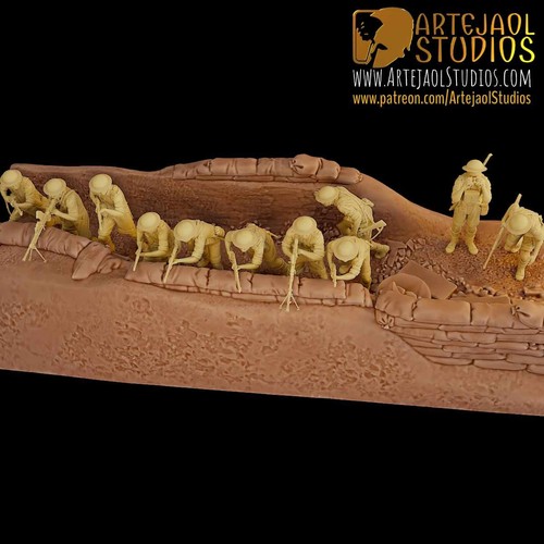 Ww2 alamein battle - ww2, diorama
