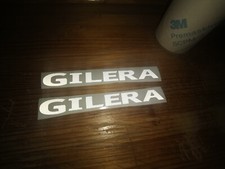 Gilera logos reflective white