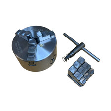 100MM 3 JAW SELF CENTERING ECONOMY LATHE CHUCK INTERNAL/EXTERNAL JAWS RDGTOOLS