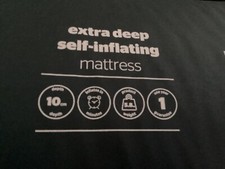Silentnight Self Inflating Mattress 10cm Thick Blue Double Free P+P Camping