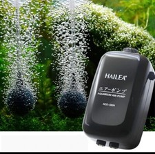 Oxygen air pump Fish Aquarium 2  air flow pumps Hailea Quiet double outlets