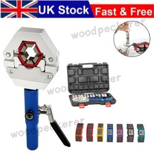 8T Hydraulic Hose Crimper w/ 7 Dies A/C Car Hose Fittings Pipe Crimping Tool Kit