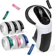 Dymo Omega Embossing Label Maker with 6PK Label Tapes 9mm Dymo Junior Embosser