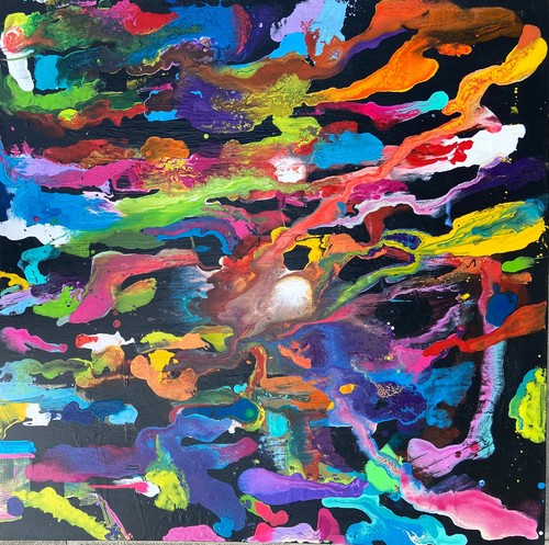 Contemporary abstract acrylic - abstract,