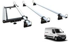 Roof Rack 3 Bars for RENAULT MASTER (2010-2024) with rear roller -TITAN