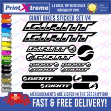 GIANT BIKES generic Vinyl Decals, Stickers, Mountain Bike Cycling Bmx V4