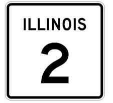Illinois State Route 2 Sticker