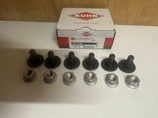 6 x Genuine Kuhn disc mower M10 Blade holder Bolts bolt fixing kit John Deere