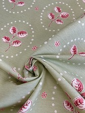 Vanessa Arbuthnott Down To Earth Apple Green, Raspberry Fabric Remnant
