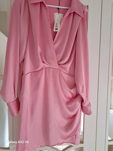 Zara satin shirt - drape, dress