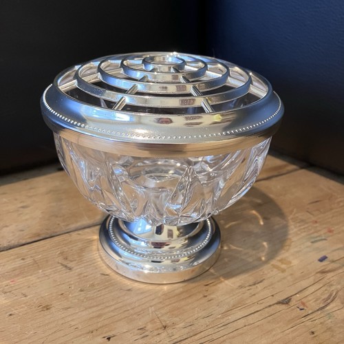 Vintage crystal glass vase - vintage,