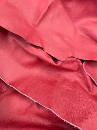 Red upholstery leather - red,