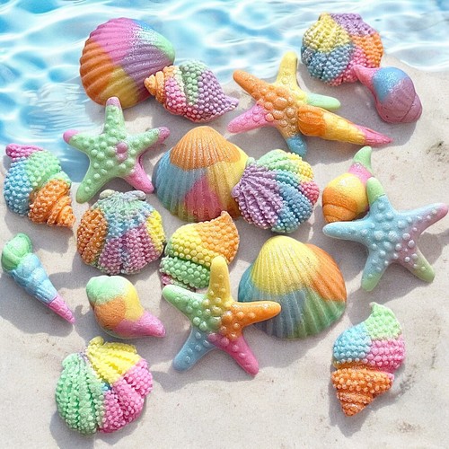Sea shell cake decorations - 20,