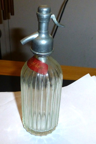 Vintage miniature glass siphon - miniature,