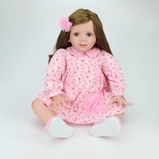 Real Reborn Baby Doll Handmade Lifelike Toddler Girl Vinyl Silicone Newborn Baby