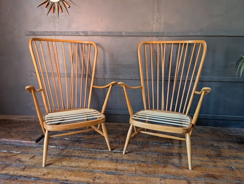 Pair vintage mid century - vintage,