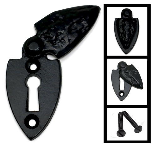 Black antique iron shield - antique,