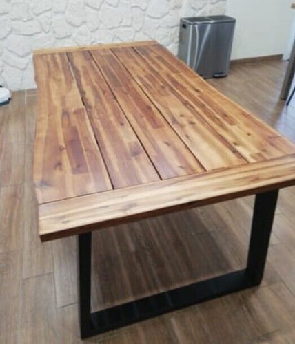 Large industrial dining table - dining,