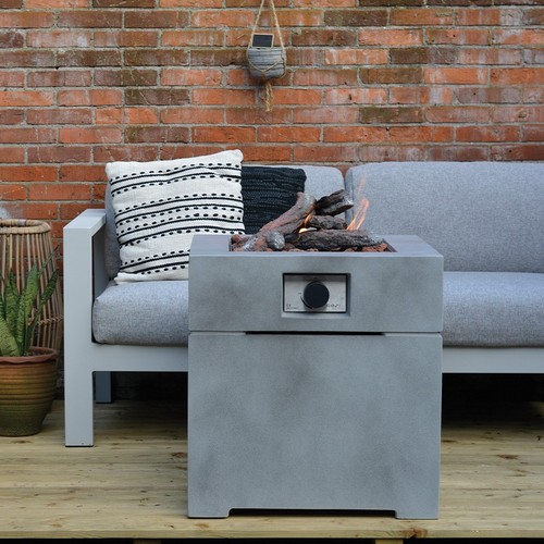 Square fire pit concrete - square,