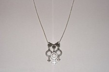 Hotwife 'MFM' Male Female Male Threesome Euro Necklace Fetish Lifestyle Symbols