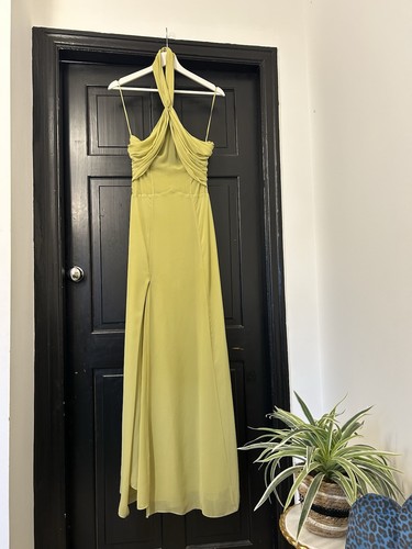 Green halterneck zara wedding - zara,