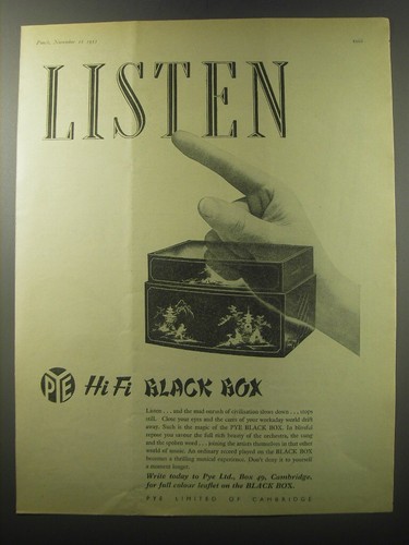 1955 pye black box - black,