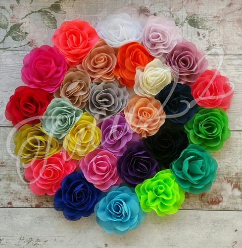 Rose chiffon fabric