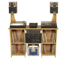 DJ Deck Stand, DJ Furniture workstation DJ Desk Table Inc Speaker Stand (DS1/SS)