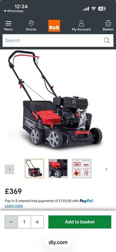 Petrol scarifier - petrol,