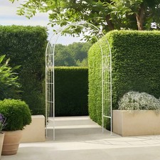 Antique White Leaf Design