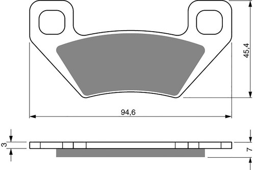 Goldfren brake pads rear - pads, for