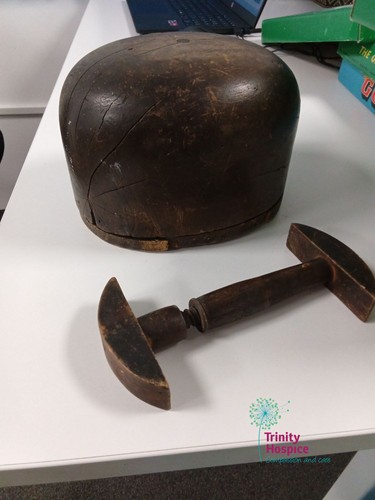 Vintage wooden hat block and - wooden,