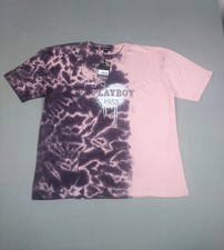 Playboy T-shirt Men Short Sleeve Graphic Print Dyed Shirt