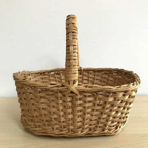 Small wicker woven shopping - wicker,