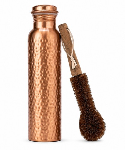 Copper water bottle 950ml - copper,
