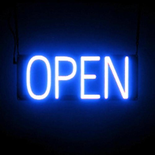 Spellbrite open sign - open, |