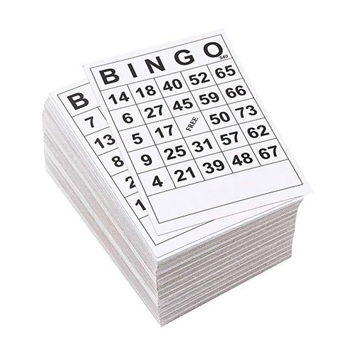 60pcs mixed bingo cards - cards, set